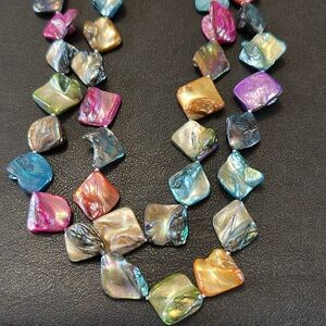 Continuous 58” Strand Shell Vintage Necklace